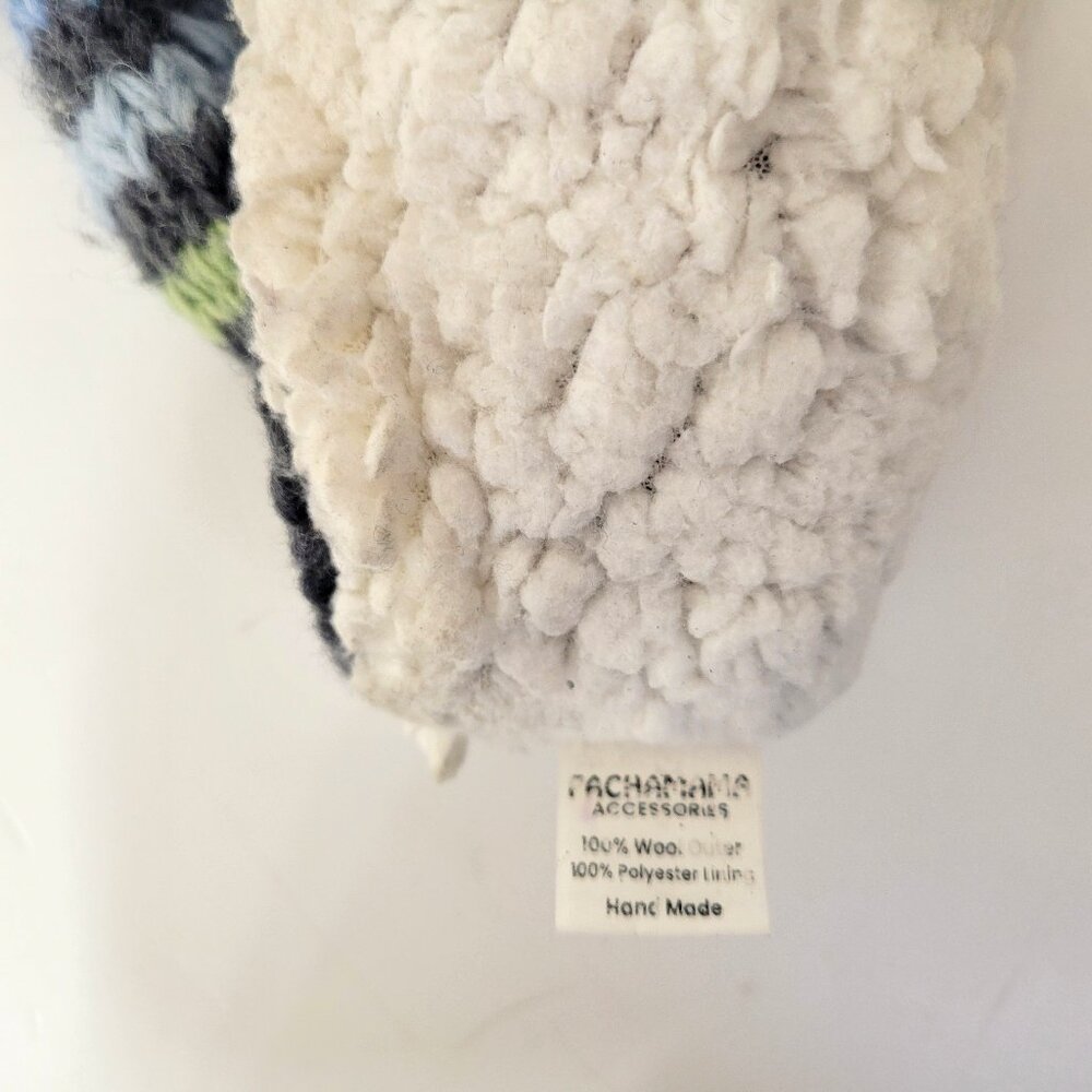 Pachamama Striped Knit Wool Hat with PomPom - Picture 4 of 6